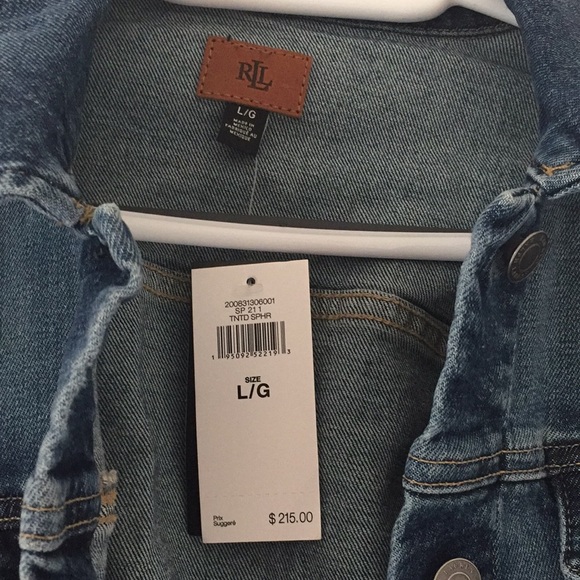 Ralph Lauren Jean Jacket distressed appliqués - Picture 3 of 8